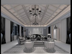 stylish bedroom complete 73 Modello 3D