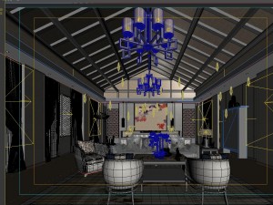 stylish bedroom complete 73 Modello 3D