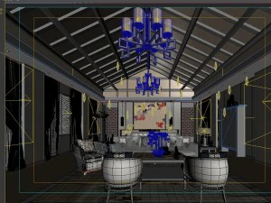 stylish bedroom complete 73 3D Model
