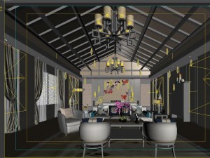stylish bedroom complete 73 Modello 3D