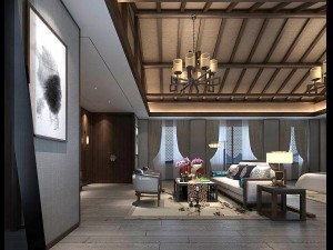 stylish bedroom complete 73 Modello 3D