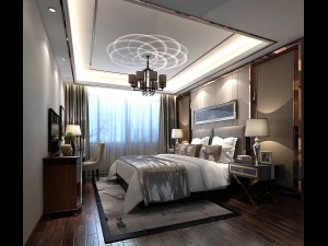stylish bedroom complete 78 3D Model