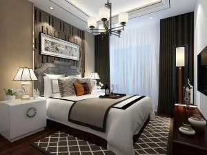 şık yatak odası komple 79 3D Model