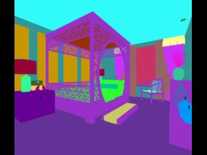 stylish bedroom complete 83 3D Model