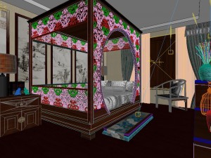 stylish bedroom complete 83 3Dモデル