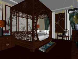 stylish bedroom complete 83 3Dモデル