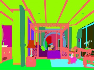 stylish bedroom complete 86 3D Модель