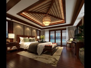 stylish bedroom complete 90 3D Model