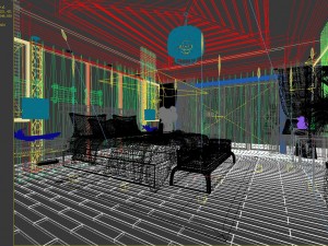 stylish bedroom complete 90 Modelo 3D