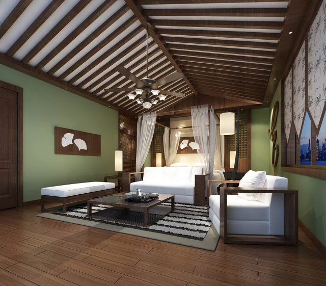 stylish bedroom complete 93 3D Model .c4d .max .obj .3ds .fbx .stl .blend 