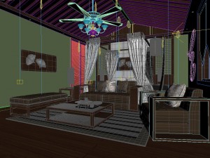 stylish bedroom complete 93 Modelo 3D