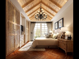 stylish bedroom complete 95 3D Model