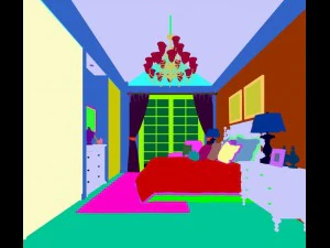 stylish bedroom complete 95 3D Model
