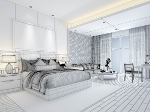 stylish bedroom complete 98 Modelo 3D