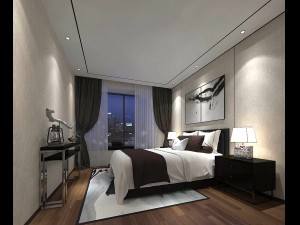 stylish bedroom complete 100 3D Model