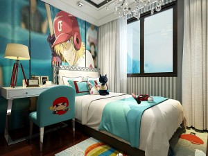 stylish bedroom complete 101 Model 3D