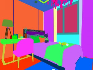 stylish bedroom complete 101 3D Model
