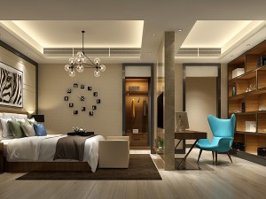 stylish bedroom complete 103 3D मॉडल