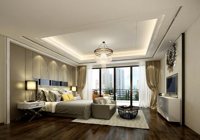 stylish bedroom complete 104 3D Model .c4d .max .obj .3ds .fbx .stl .blend 