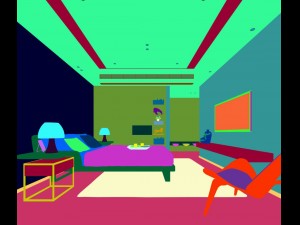 stylish bedroom complete 105 3D Модель