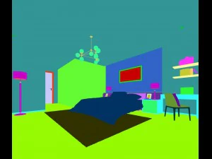 stylish bedroom complete 106 3D Model