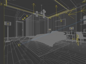 stylish bedroom complete 106 3D Модель