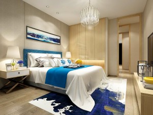 stylish bedroom complete 109 3D Model