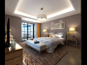 stylish bedroom complete 110 3D मॉडल