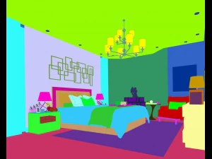 stylish bedroom complete 112 3D Model