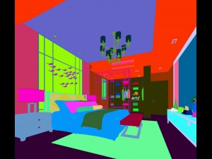 stylish bedroom complete 115 3Dモデル