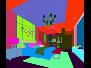 stylish bedroom complete 115 3D Model