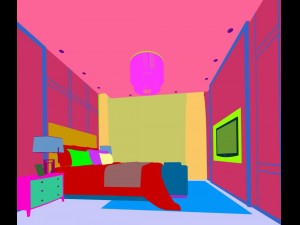 stylish bedroom complete 118 Modelo 3D