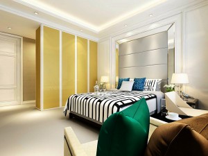 stylish bedroom complete 119 3D Model