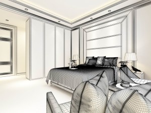 stylish bedroom complete 119 Modelo 3D