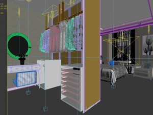 stylish bedroom complete 119 Modelo 3D