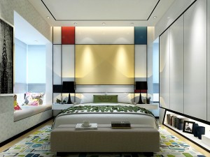 stylish bedroom complete 121 Modelo 3D