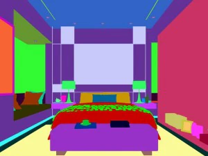 stylish bedroom complete 121 3D Model