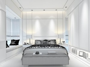 stylish bedroom complete 121 3Dモデル