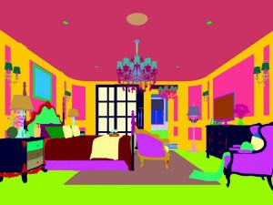 stylish bedroom complete 122 3D Model