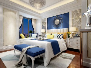 stylish bedroom complete 123 3D Model