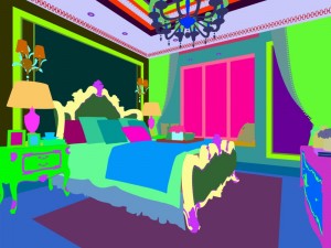 stylish bedroom complete 124 3D Model