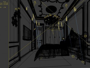 stylish bedroom complete 125 3D 模型