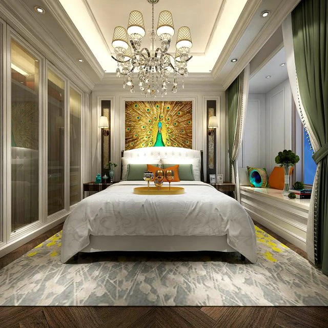 stylish bedroom complete 126 3D Model .c4d .max .obj .3ds .fbx .stl .blend 