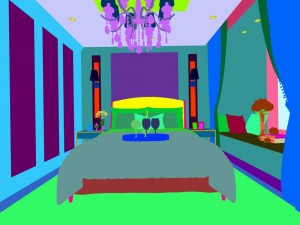 stylish bedroom complete 126 3D-Modell