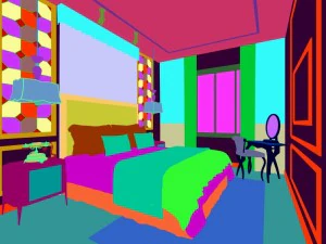 stylish bedroom complete 127 3D Model