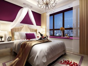 stylish bedroom complete 130 3D Model