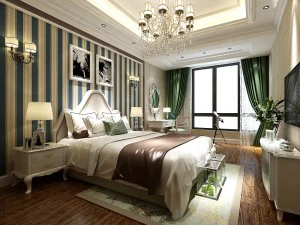 stijlvolle slaapkamer compleet 132 3D Model