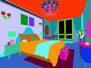 stylish bedroom complete 132 3D 모델