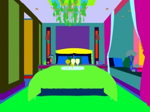 stylish bedroom complete 134 Modelo 3D