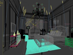 stylish bedroom complete 138 Modelo 3D